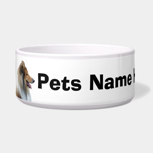 ラフコリー犬 ボウル (左)