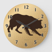 ラフコリ縁どーシャドウウォール時計 ラージ壁時計 (正面)