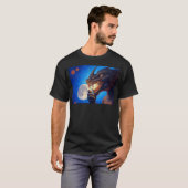 ラフコンテン食べツの月 Tシャツ (正面フル)