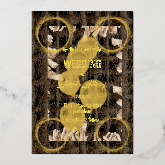 ラフスタイリッシュロ縁ど結婚プ 箔招待状