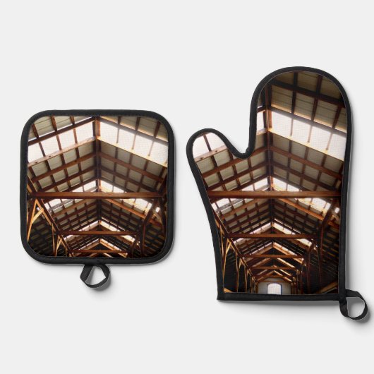 ラフターズ 鍋つかみ&鍋敷きセット (正面)