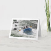 ラフター楽しむは「乗る」とあなたの誕生日 カード (正面)