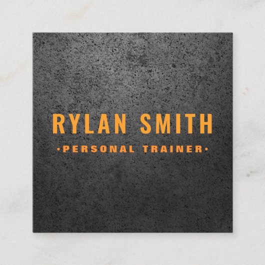 ラフダーはっきりしたクモダン スクエア名刺 (正面)