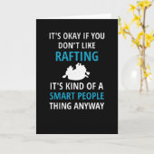 ラフティおもしろいングギフト |野生の水のラフティングラフター カード (黄色い花)