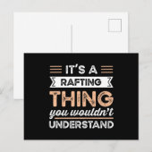 ラフティングの面白いギフト ラフティング好きに ポストカード (正面/裏面)