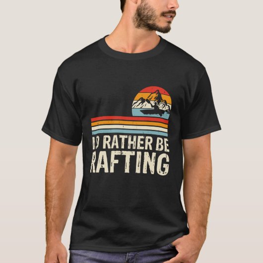 ラフティングをしていたいグラフィック Tシャツ (正面)