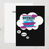 ラフティングをしている方がいいな2 招待状 (正面/裏面)