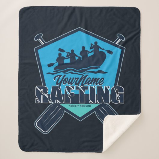 ラフティングパーソナライズされたホワイトウォーター川アドベンチャー シェルパブランケット (正面)