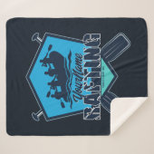 ラフティングパーソナライズされたホワイトウォーター川アドベンチャー シェルパブランケット (正面(横))