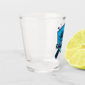 ラフティングパーソナライズされたホワイトウォーター川アドベンチャー ショットグラス (左)