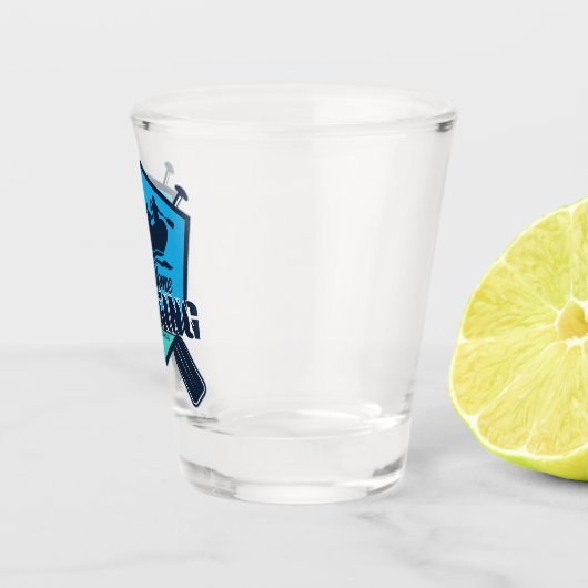 ラフティングパーソナライズされたホワイトウォーター川アドベンチャー ショットグラス (右)