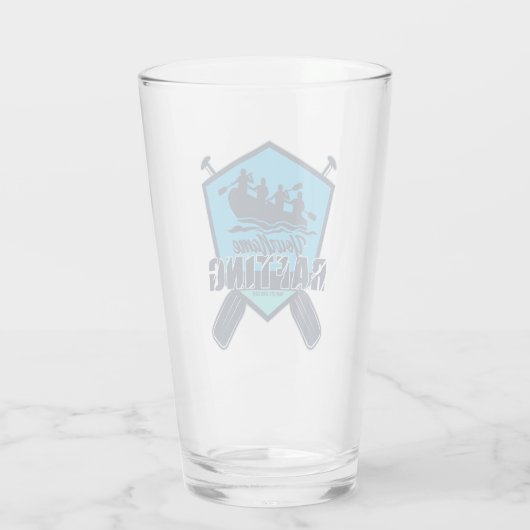 ラフティングパーソナライズされたホワイトウォーター川アドベンチャー タンブラーグラス (裏面)