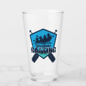 ラフティングパーソナライズされたホワイトウォーター川アドベンチャー タンブラーグラス (正面)