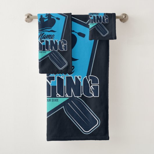 ラフティングパーソナライズされたホワイトウォーター川アドベンチャー バスタオルセット (インサイチュ)