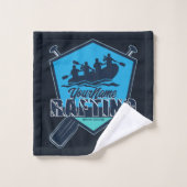 ラフティングパーソナライズされたホワイトウォーター川アドベンチャー バスタオルセット (ウォッシュタオル)