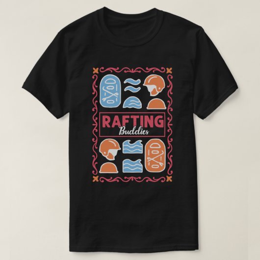 ラフティング仲間 Tシャツ (デザイン正面)