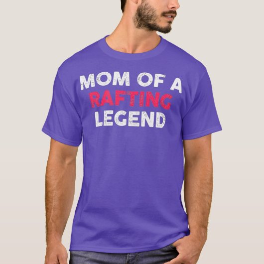 ラフティング伝説のかわいい女性ママ Tシャツ (正面)
