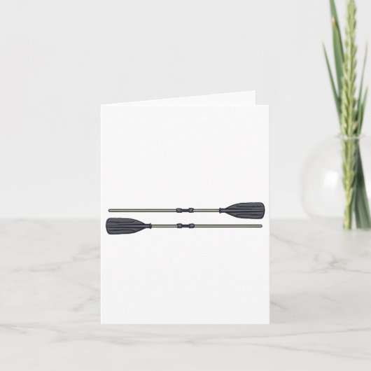 ラフティング白い水舟遊び – 垂木 カード (正面)