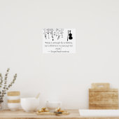 ラフマニノフ音楽引用文 ポスター (キッチン)