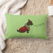 ラフメリー!ラフ！Wee Scottie Dog 13" x 21" ランバークッション (ブランケット)