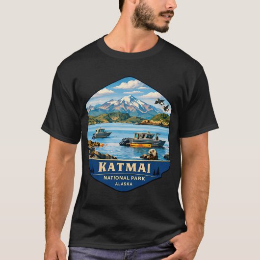 ラフラバーリバー湖ケンタッキー州レトロな夕日 Tシャツ (正面)