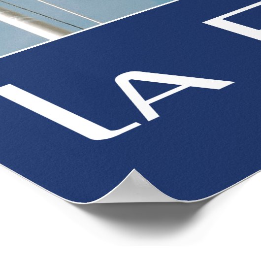 ラフランスのフランス国旗の写真 ポスター (角)