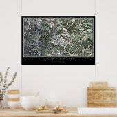 ラフリバーレイクケンタッキー衛星ポスターマップ ポスター (キッチン)