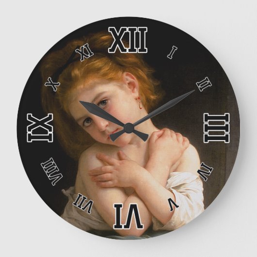 ラフリルーズバイウィリアム – アドルフブーゲロー ラージ壁時計 (正面)