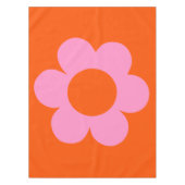 ラフルーア01レトロフローラオレンジピンク名門私立校風の花 テーブルクロス (正面)