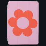 ラフルーア02フラワープリントピンクレトロ名門私立校風のフローラ iPad AIR カバー<br><div class="desc">抽象芸術レトロフローラプリント – ラフルーア – ピンクと赤/オレンジ。</div>