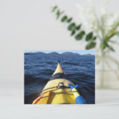 ラフレイクのカヤック弓、山のはがき ポストカード (スタンド正面)