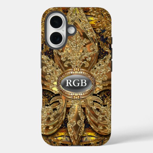 ラフレレットモノグラムエレガントガール Case-Mate iPhoneケース (裏面)