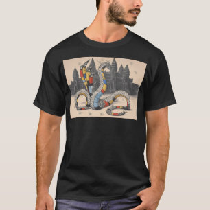 ラフ抽象芸術アットアンコールワット Tシャツ