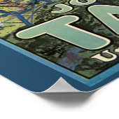 ラフ猫タンク隊ヴィンテージ軍隊 ポスター (角)