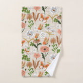 ラフ竹フローラデイジーシャームロックファームハウス バスタオルセット (ハンドタオル)