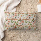 ラフ竹フローラデイジーシャームロックファームハウス ランバークッション (ブランケット)