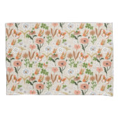 ラフ竹フローラデイジーシャームロックファームハウス 枕カバー (正面左)