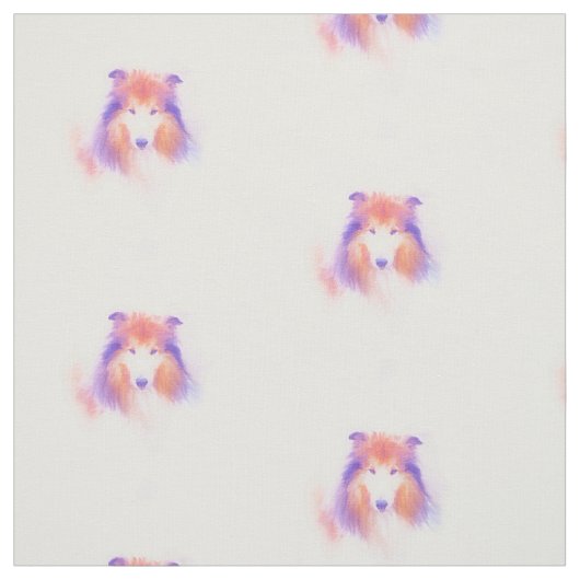 ラフ絵を描コリー ファブリック (見本)