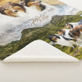 ラフ色ヘディングヒツジ、ポートレートと引用文- シェルパブランケット (3/4)