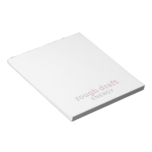 ラフ荷車を引くエナジー – 機知に富んだミニマリストメモ帳 ノートパッド (アングル)