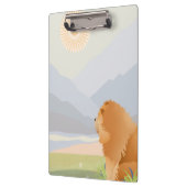 ラフ赤切りアクリルのクリップボード クリップボード (左)