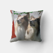 ラフ・コリーがサンタ・クリスマスに出会う クッション (裏面)