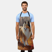 ラフ・コリーイン紅葉秋インスパイア エプロン (着用した状態)