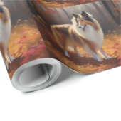 ラフ・コリーイン紅葉秋インスパイア ラッピングペーパー (ロールコーナー)