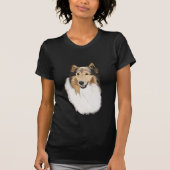 ラフ・コリーポートレート Tシャツ (正面)