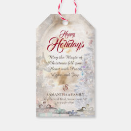 ラフ・コリー&キットン – クリスマパーソナライズされたス ギフトタグ