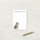 ラフ・コリー・ドッグ ポストイット (デスク上)