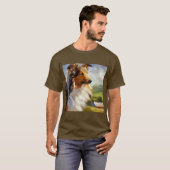 ラフ・コリー・ドッグ Tシャツ (正面フル)