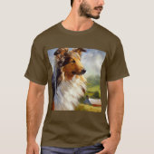 ラフ・コリー・ドッグ Tシャツ (正面)