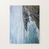 ラフ・シー・アット・ニューキー・コーンウォール写真 ジグソーパズル (縦)